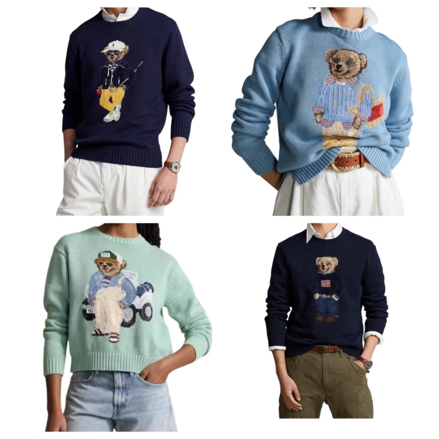 Mens Jumpers Designer Sweaters for Mens Designer Jumper Bear Sweater Round Neck Long Sleeve Knitwear Embroidery Pullover Designer Sweaters Knitted Women Sweater