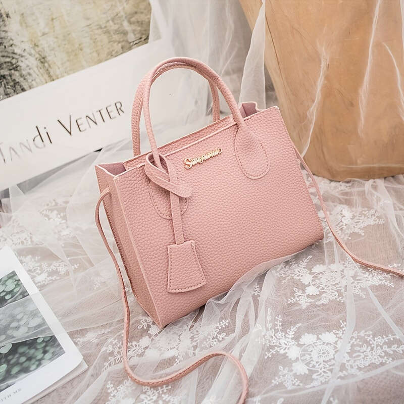 Chic Lychee Pattern Mini Handbag Women - Durable Faux Leather, Multi-Color, Perfect for Everyday Carryall