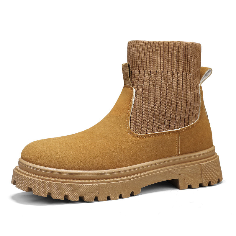 2024 autumn and winter new men's high cut thick soled Martin boots British trendy workwear casual short boots big head men's boots dh5727163