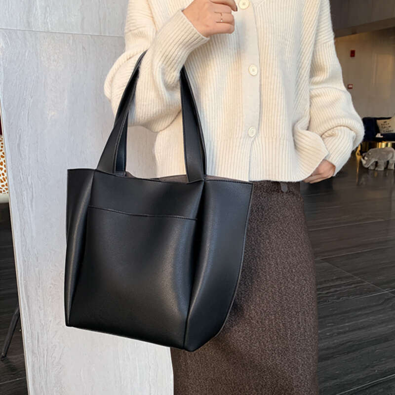 Bag Women's Large Capacity Shoulder High Quality PU Leather Handbags and Purse Female Retro Tote Bags sac a main femme s min