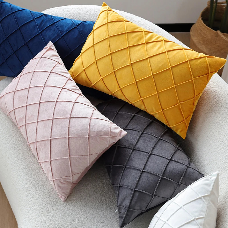 2 sets of 30x50 decorative pillowcases ultra soft velvet pillowcases family living room sofa throw pad covers family sofa 241028