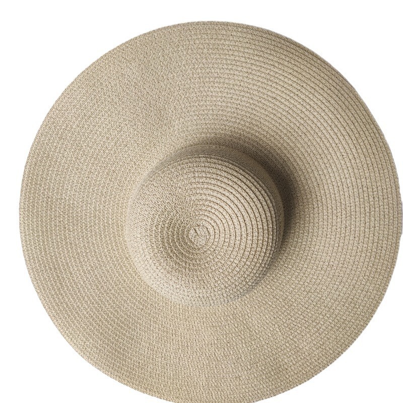 14CM brimmed for women, sun shading beach dome straw hat, vacation hat