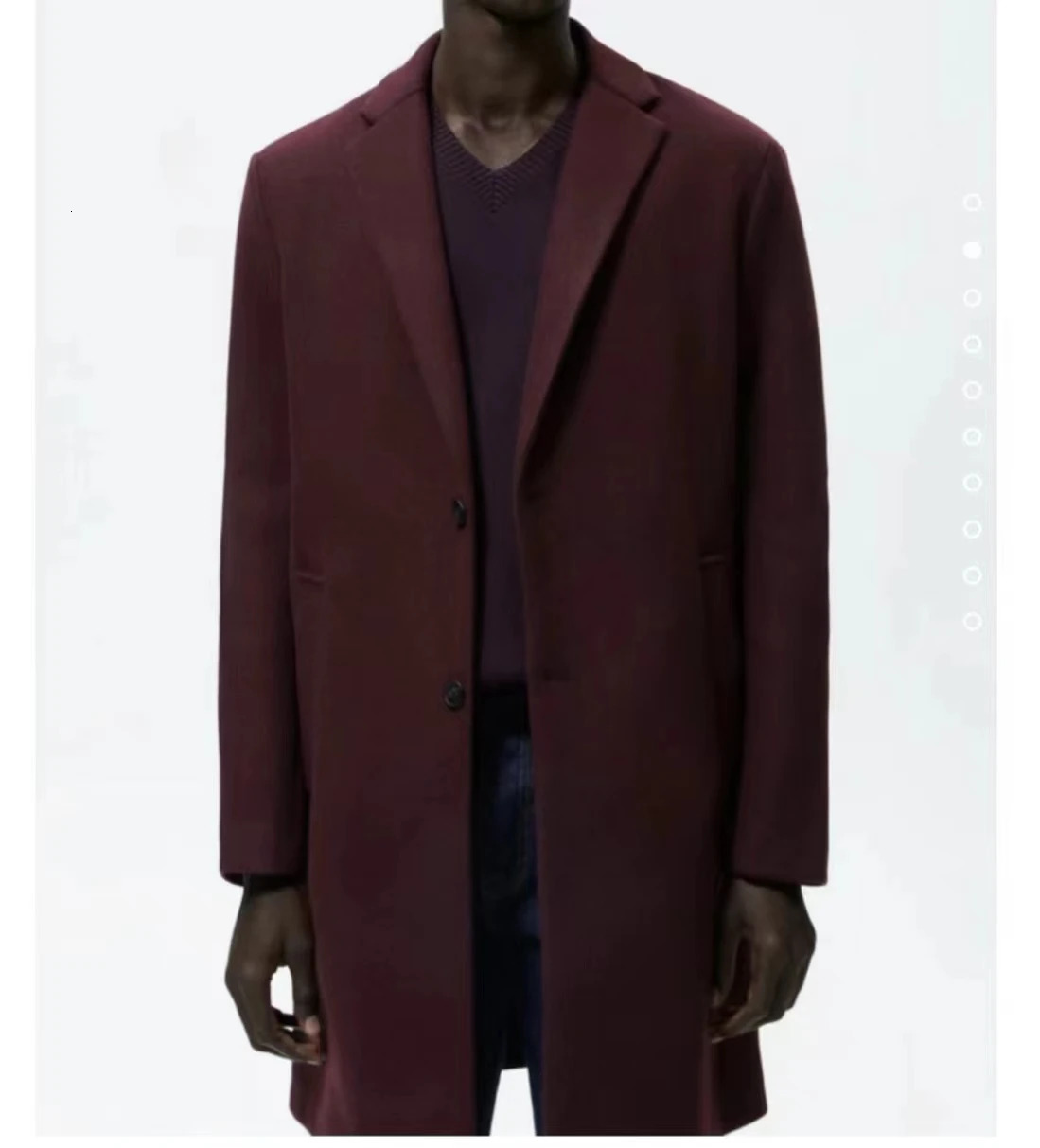 5070770 811 05070770811 stretch coat Mens Medium Length Coat Comfortable Elastic men clothing mens coats 241024