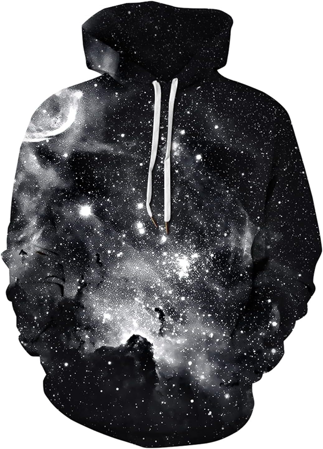 Hoodie for Mens Womens Mens Digital Print Sweatshirts Hooded Top Galaxy Pattern Graphic Hoodies sweatshirt Trendy patterns