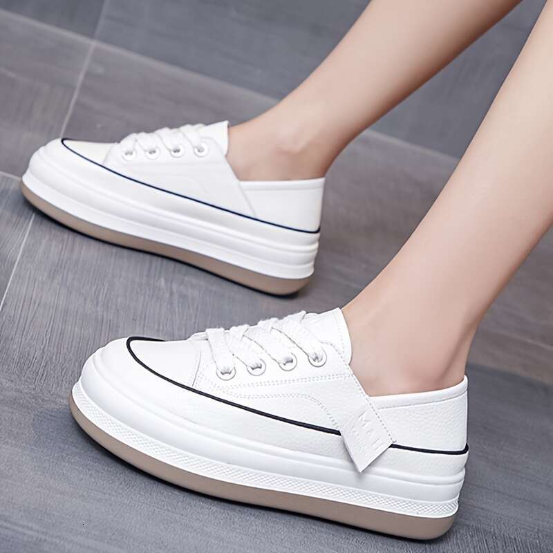 Stylish Women's Platform Sneakers for Daily Wear - Durable Thick Sole Running Shoes