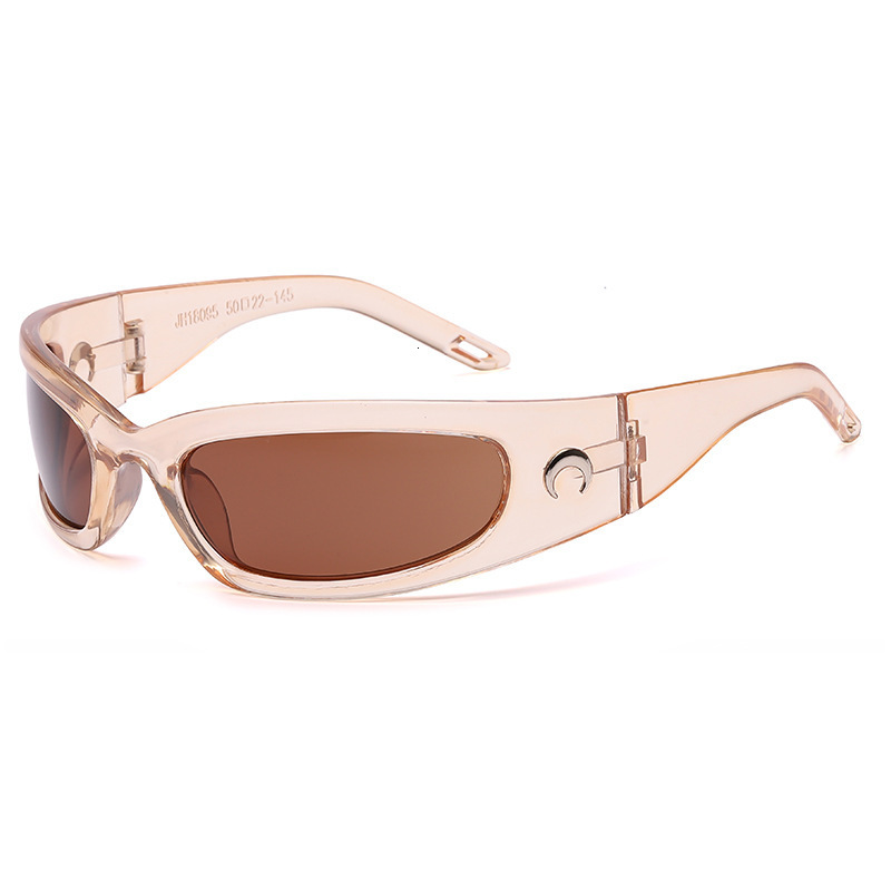 Fashion design men and women Colorful Reflective Personalized Sunglasses, Futuristic Di Hip Hop Sunglasses