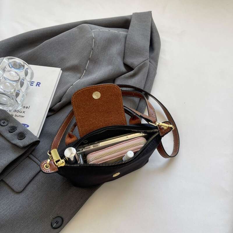 Small Handbag for Women 2025 New Niche Mini Hand-held Dumpg High-end Nylon Fabric Shoulder and Crossbody Mobile Phone Bag