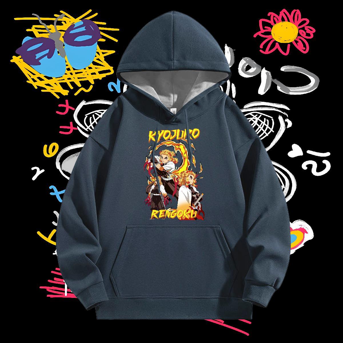 Casual New Man Hoodie Hooded Collar Free Shipping Couples Hoodie Custom Cartoon Top Hoodie Anime Printing Street Warm Fleece