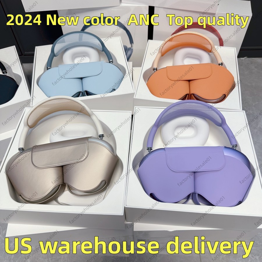 Max pro 2 4 Bluetooth Headphones Accessories pro Max Headphone Wireless Earphone Top Quality ANC Metal shell Silicone Anti-drop Protective Case