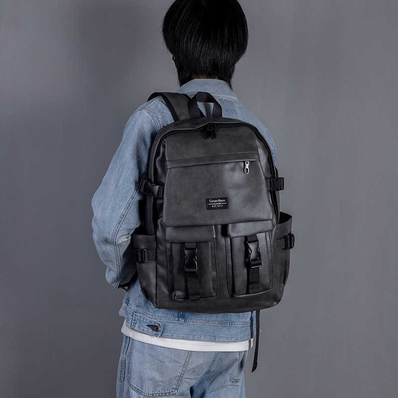 college high school student backpack, simple casual, men's travel backpack, large capacity backpack batch 241015