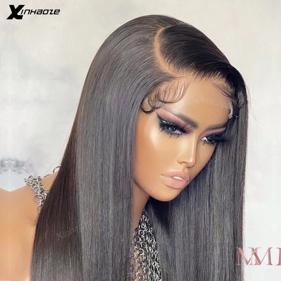 Side Part 4x4 Scalp Cap HD Wig Straight Silk Base 13x6 Lace Front Human Wigs Pre Plucked Brazilian Remy Hair