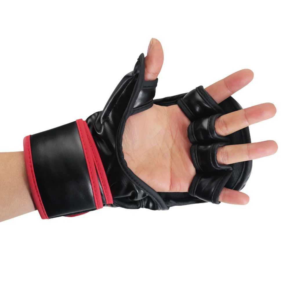 MMA fight Black training Boxing gloves MMA Tiger Muay Thai gloves muay thai boxing fight glove Sanda pads box mma boxers glovesXJ241028