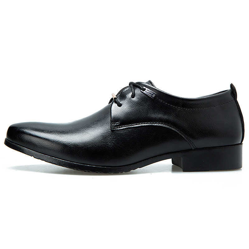 Men Dress Shoes New Business Dress Mens British Leather Shoes Lace Up Casual Shoes Trendy Men Shoes 241009