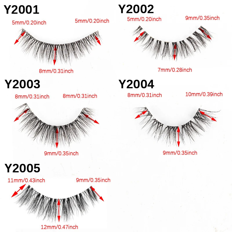 310 Pairs Natural Full False Eyelashes Strip Soft 3D Mink Lashes Fluffy Fake Eyelashes Extension Faux Cilios Makeup maquillaje 241028