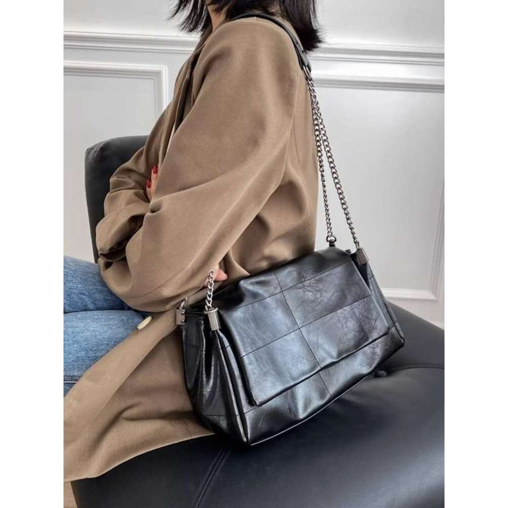 Women's Fashion Commuter Bags Niche Chain Crossbody Bag Ladies Shoulder Large Capacity Handbag Cross Square PU