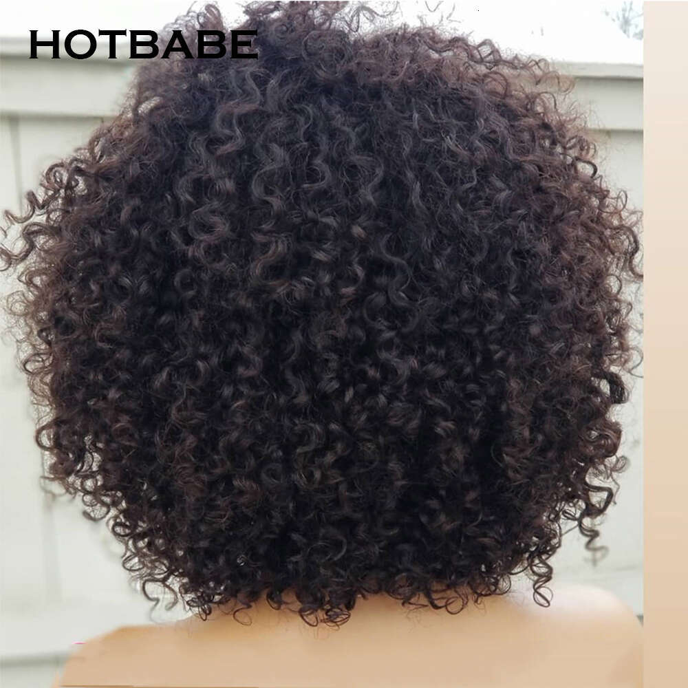 Kinky Curly Wig x Transparent Lace Front Afro Human Hair HD Frontal Brazilian Remy Wigs