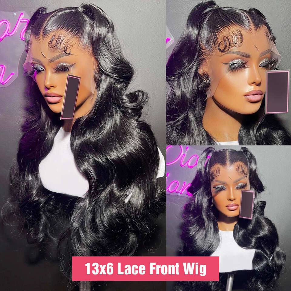x Glueless Wig Human Hair Ready To Wear And Go Preplucked Pre Cut Body Wave HD Lace Frontal Wigs For Women