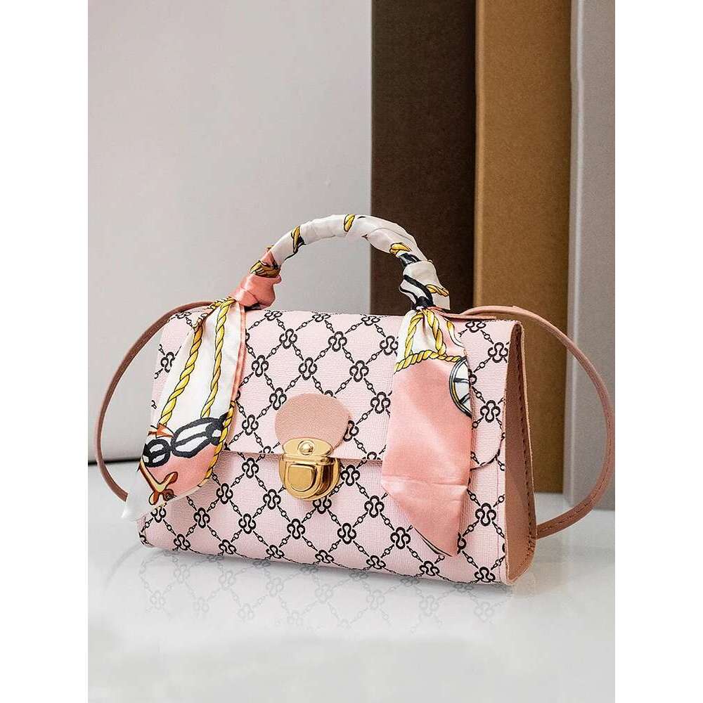 Designer Bag Tote With Scarf Bag Summer PU Leather Printing Shoulder Crossbody Cell Phone Bag For Women tote bag purse luxury bag