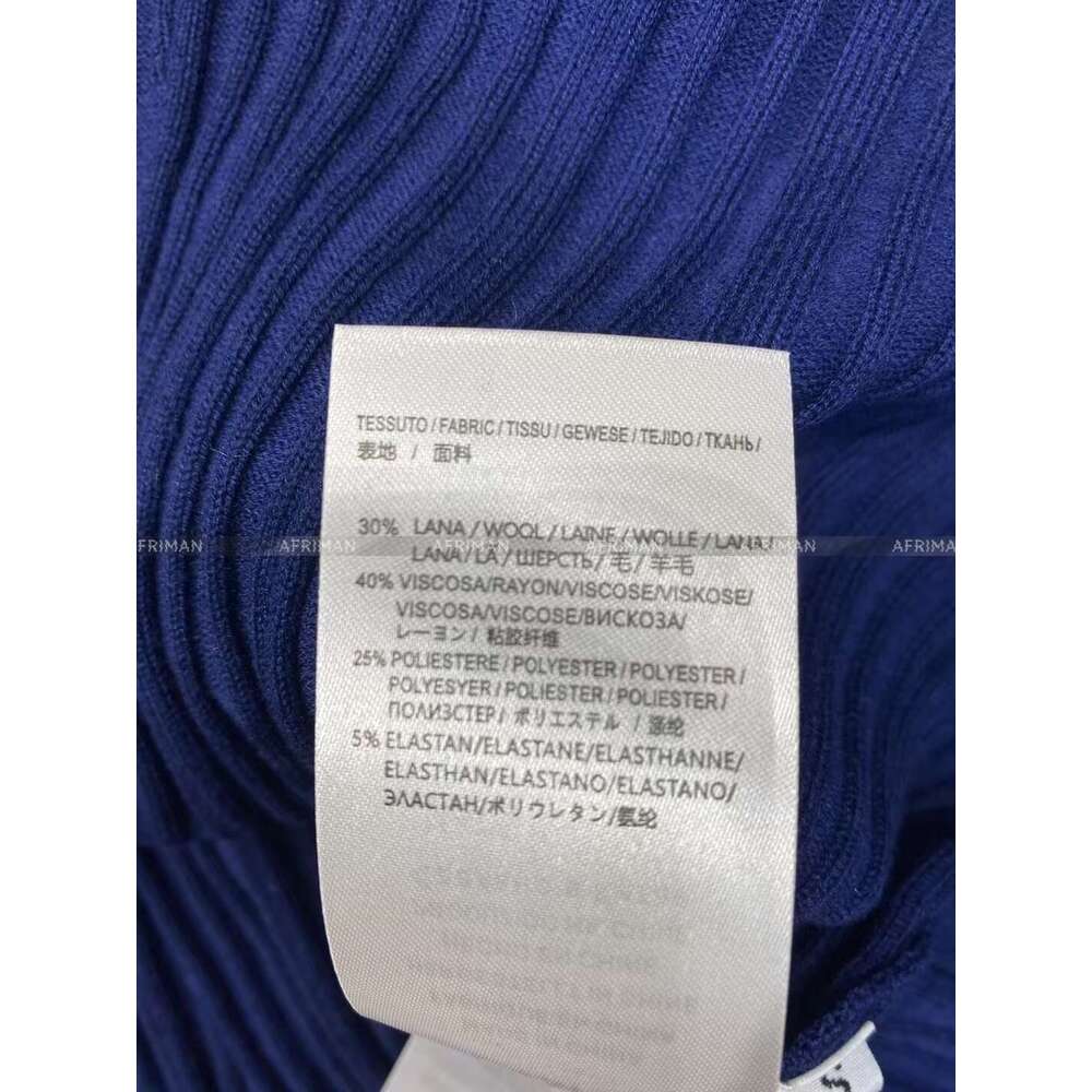 Women Polo Collar Color Patchwork Threaded Knitted Long Dress