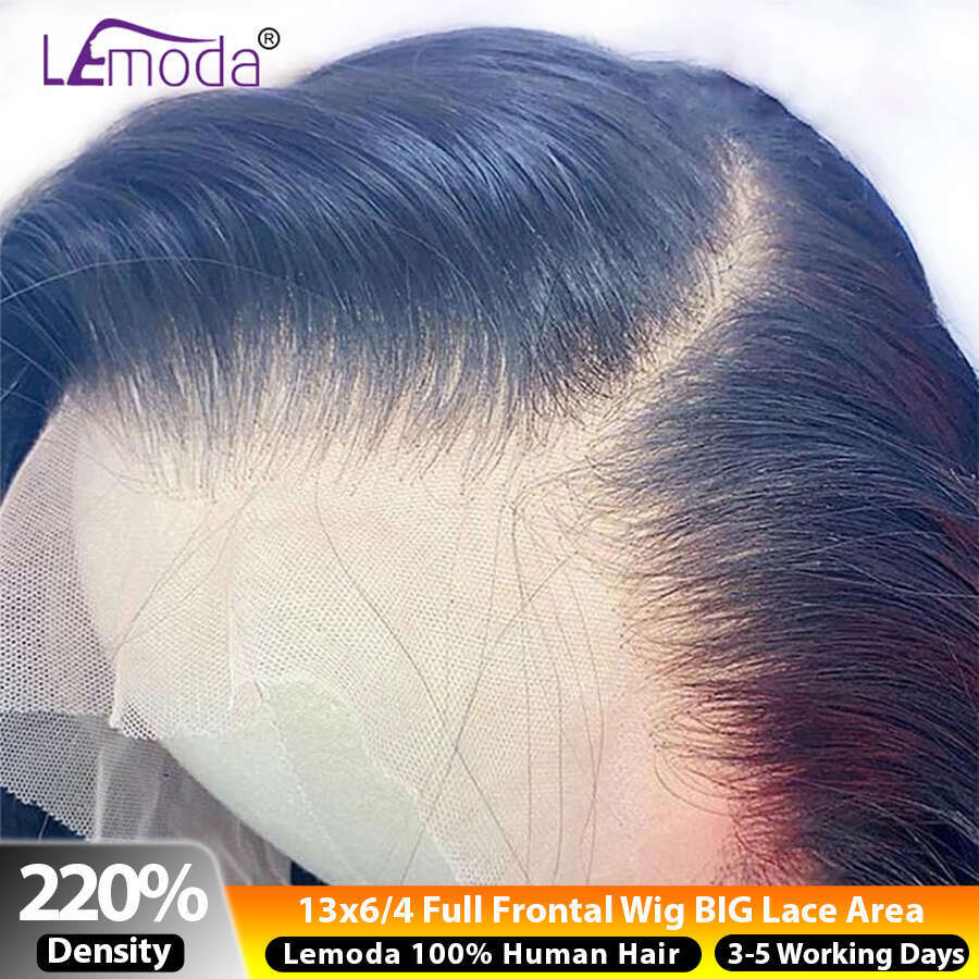 HD Lace Frontal Wig x Front Human Hair Wigs Lemoda Remy For Women Inch Straight Transparent