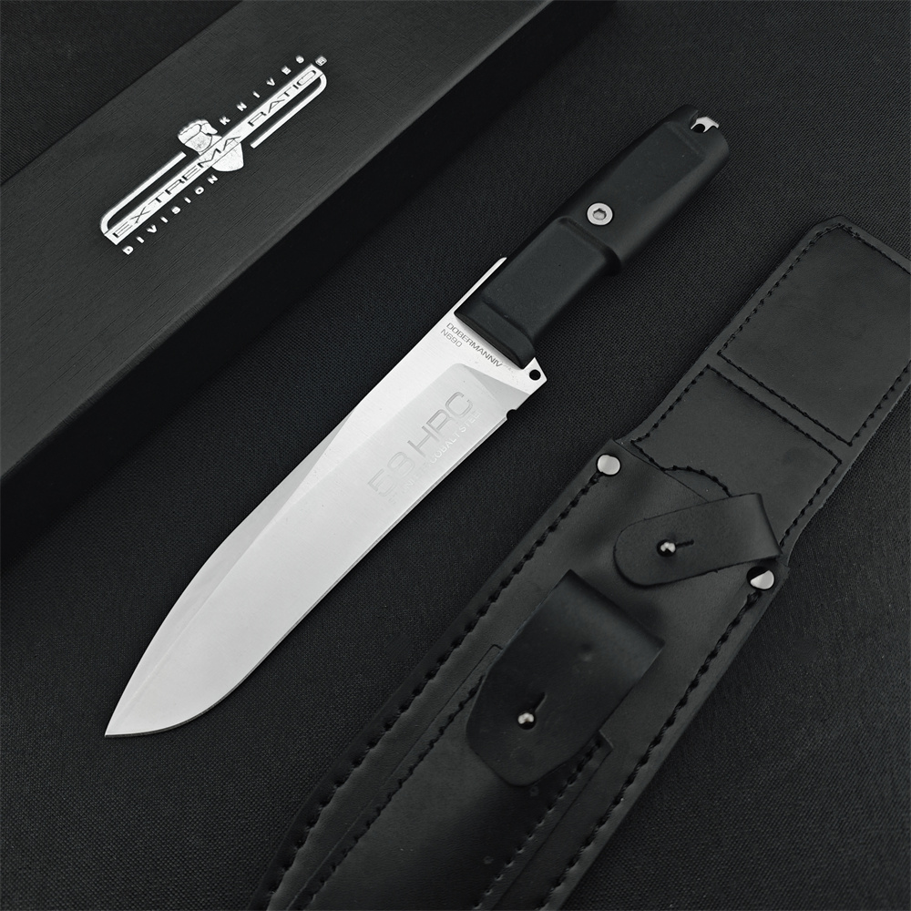 Extrema-ratio High Hardness Hunt Fixed Blade Knife Stainless Cobalt Steel Rubber and Plastic Handles Camping Outdoor Tool Tactical Combat Straight Knives C66 535