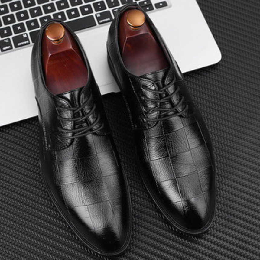 Men Dress Shoes Multi Style Leather Shoes Mens Casual Shoes Business Dress Shoes Pointed Lace Up Wedding Dressing Shoes 241009