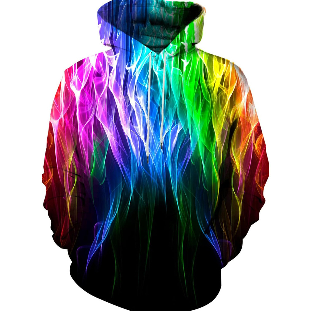 Hoodie for Mens Womens Unisex Graphic Hoodies 3D Warm Cool Design Print Colorful Hooded Sweatshirt for Men and Women Graphic casual