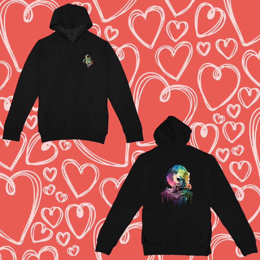 Fashion Hoodie Women Cartoon Print TOP Quality Hoodie for Man Woman Tops Pullover Hoodie Tech Fleece Breathable Drawstring Casual
