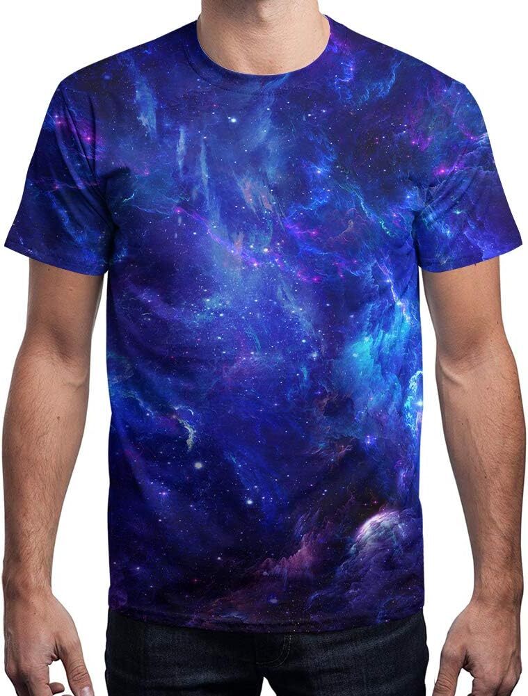 Mens T shirt 3D Graphic Colorful Crew Neck Print Tee for Men Women and Youngs tee Casual tops summer clothes cool