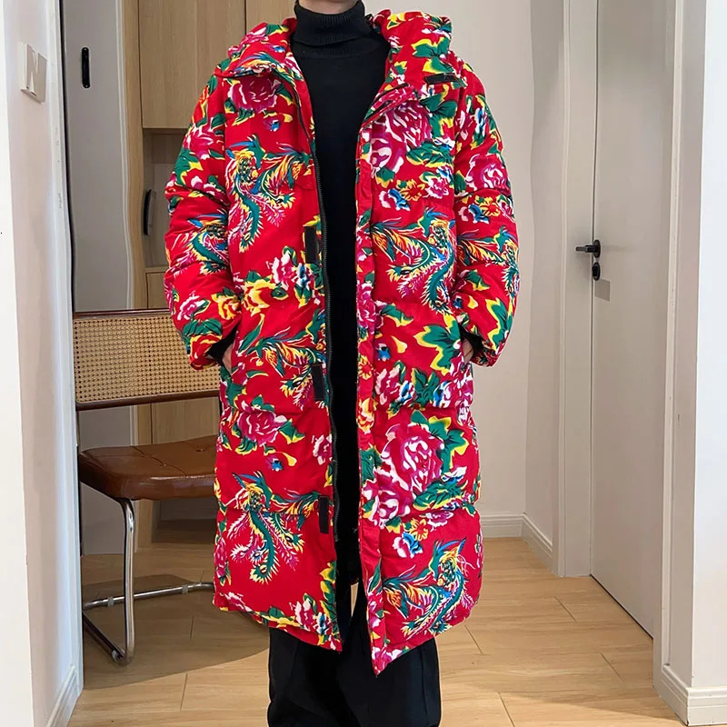 30°Mens 2023 Winter Thick Warm Windproof Hooded Parka Coat Men Women Fashion Oversize Jacket ParkaMale quilted coat 241024