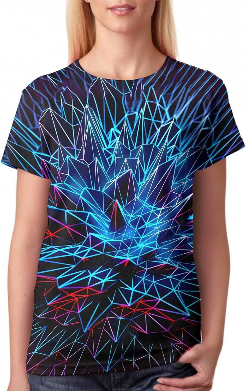 Mens T shirt Unisex 3D Graphic Print Fashion T-Shirts for Adults Teens Novelty Casual Tee Tops casual fashion cool