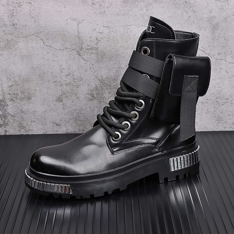 New Arrival High Quality Hot Sale Men Fashion Casual Popular Ankle Boots Autumn Winter Youth Tredning Metal Warm Snakers 241107