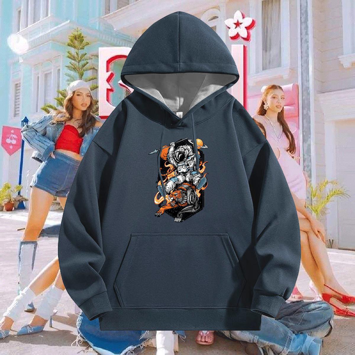 Brand Hoodie for Men Hooded Collar Long Sleeve Loose Fit Men Hoodie Customized Print Tops Hoody Hip Hop Street Cotton 350g