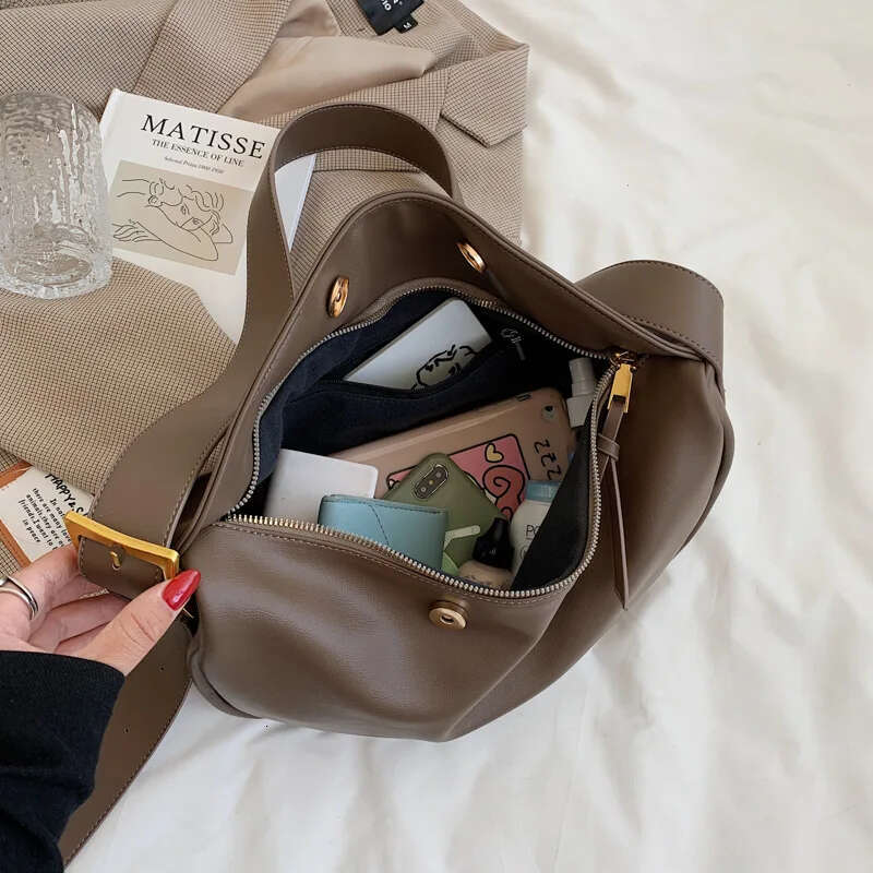 Crossbody for Women Large Capacity Handbags Solid Soft Shoulder Bags Female Casual Travel Hobos Bag Vintage Sac New