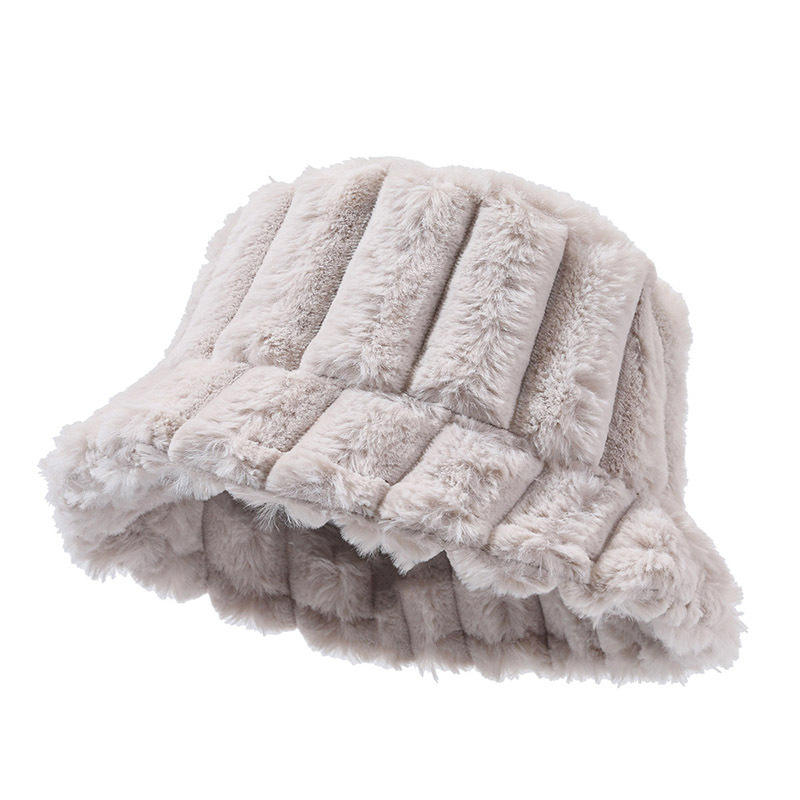color custom personal logo wholesale colorful soft faux fur bucket hats This product is a customized product. Please consult customer service before p