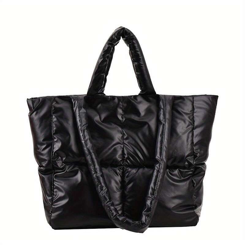 Puffer Large Capacity Tote Stylish Soft Quilted Hand Bag, Women's Fashion Ever Day Shoulder Bag & Purse - view 7