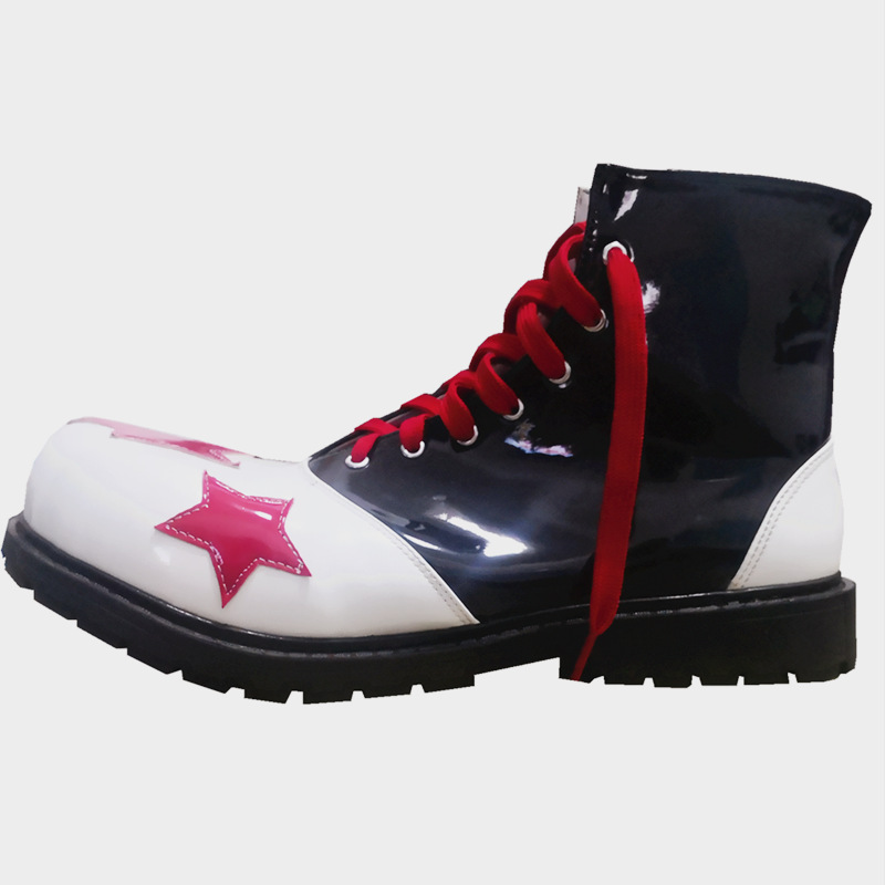 Men Funny Clown Magic Show Adult Funny round Head Warped Head Exaggerated Funny Anime Performance Shoes