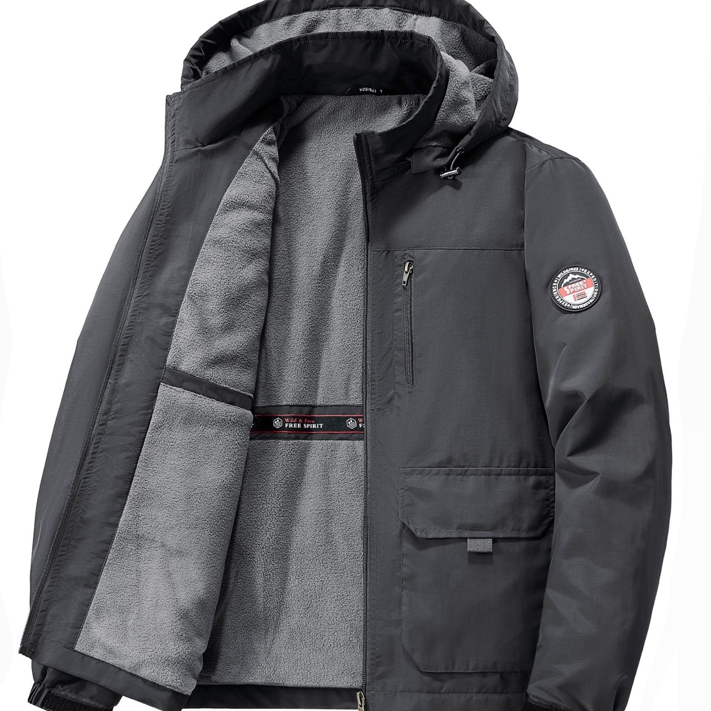 2024 new designer winter men's coat autumn and winter new plus size fashion brand and plush thick coat