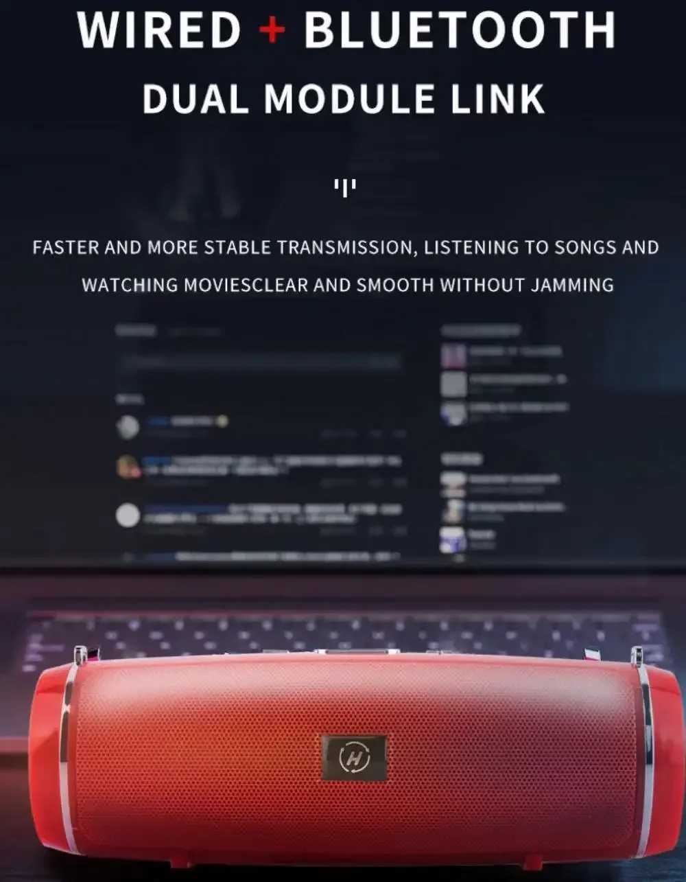 Loudspeaker box Portable Wireless Speaker IPX7 Waterproof Outdoor HIFI Pillar Speaker Subwoofer Stereo Speaker FM Radio TF Boom Box Z241028