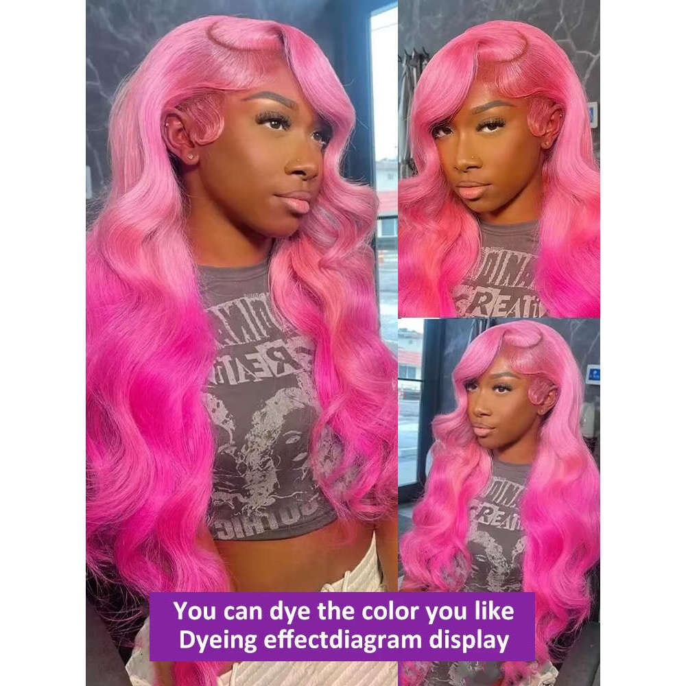 Density Inch Body Wave x HD Lace Frontal Wigs Human Hair Brazilian Transparent Front Wig For Women