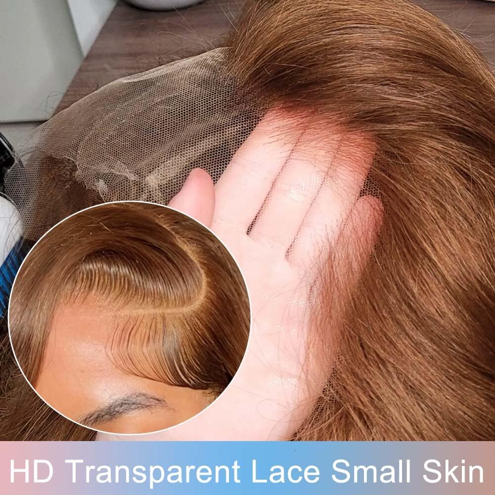 Highlight Ombre 13x6 Curly Hd Transparent Lace Frontal Wig Colored 30 Inch Deep Water Wave Human Hair Brazilian Choice For Women