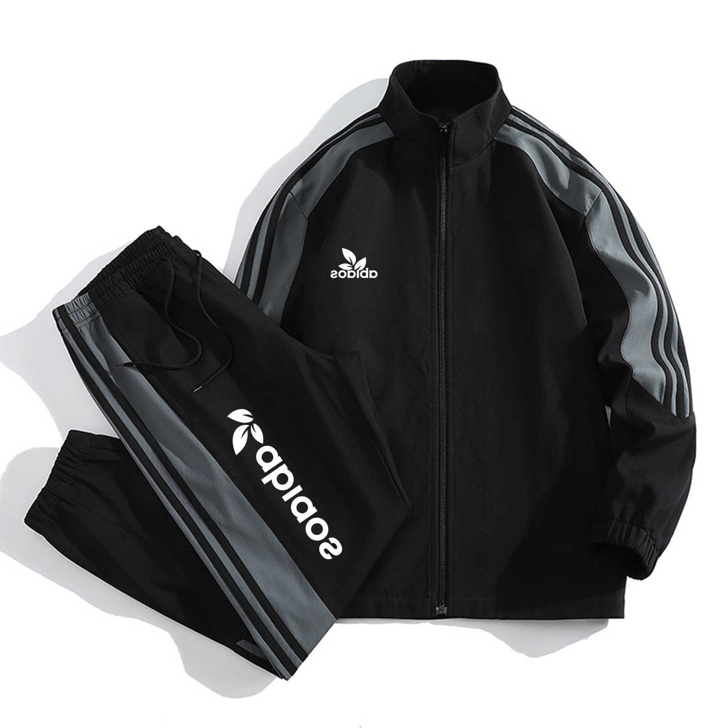 Men's Tracksuits New Spring and Autumn Couple Fashion Jacket Long Pants 2-Piece Set Korean Sports And Leisure Printed Unisex Thin Jacket Set Y2410255LIP