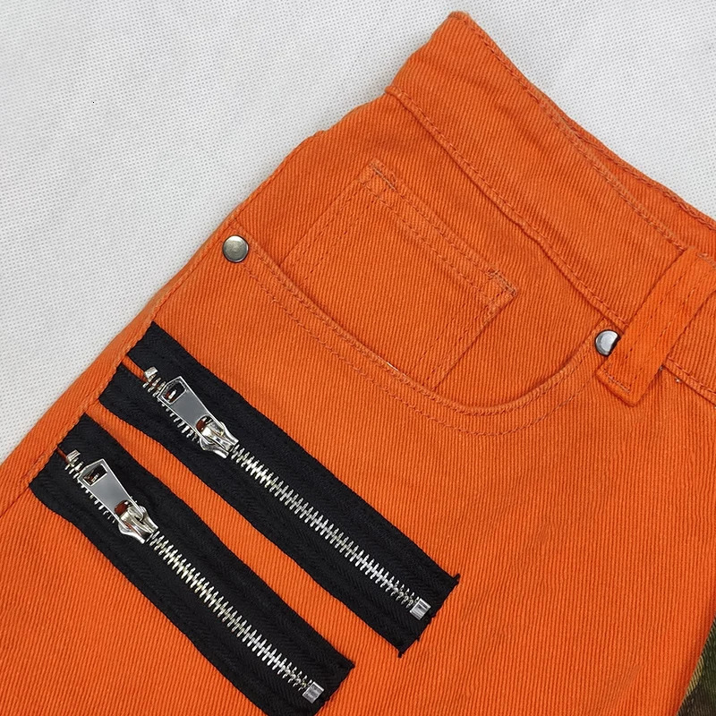 2024 Mens Jeans High Street Straight Loose Overalls Oversized Stitching Denim Trousers Fashion Hiphop Casual Pants 241028