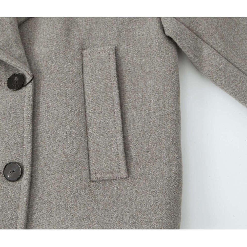 TRAFZA Women Fashion Soft Tweed Lapel Double-Breasted Elegant Blazer New 2024 Spring Fall Classic Commuter Casual Coat