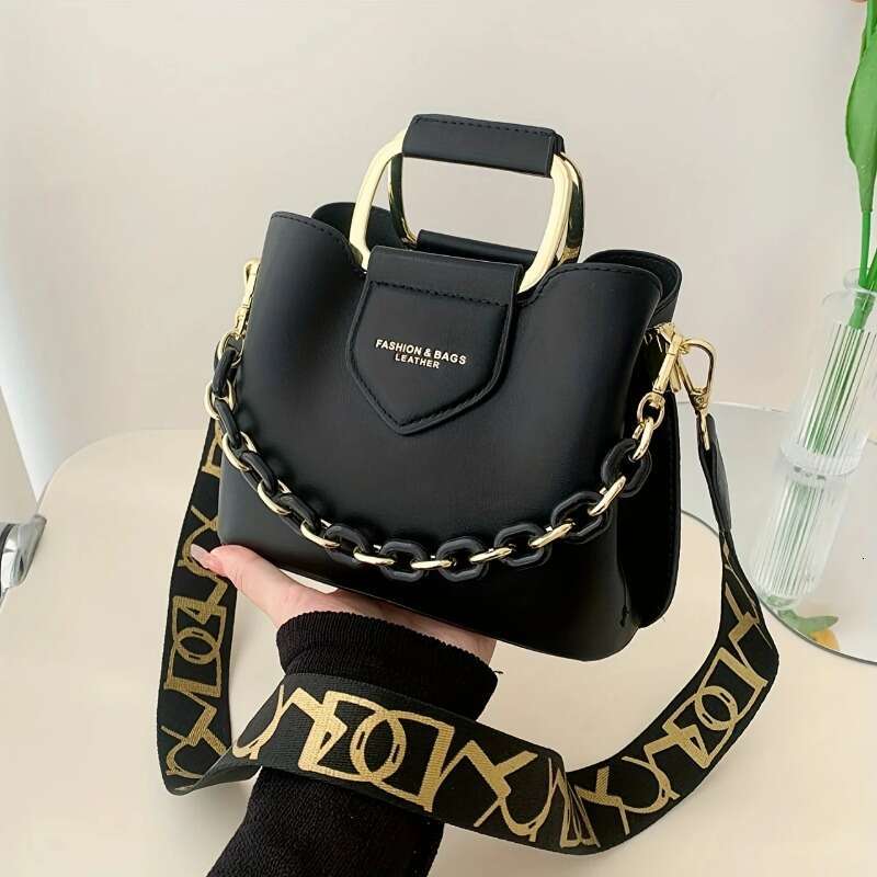 Fashion Crossbody Bucket Trendy PU Shoulder Bag, Women's Casual Handbag & Tote Purse