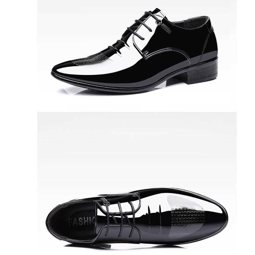 Men Dress Shoes Mens Business Leather Shoes Autumn Mens New Pointed Low Formal Matching Clutch Dressing Shoes 241009