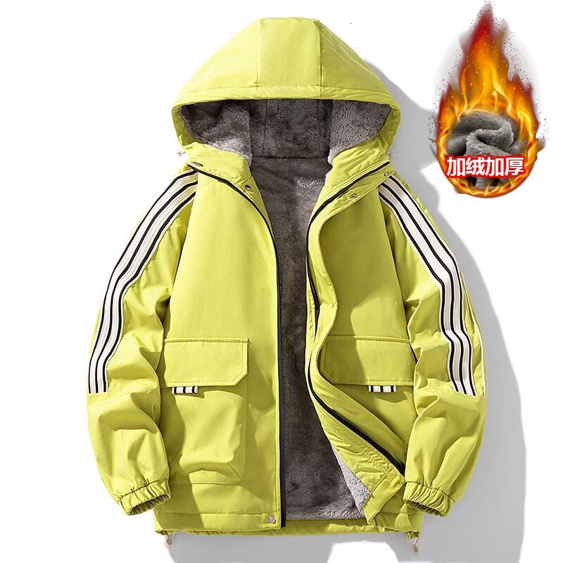 2024 autumn and winter new designer plus size men's multifunctional fleece hooded jacket, warm and thick sportswear