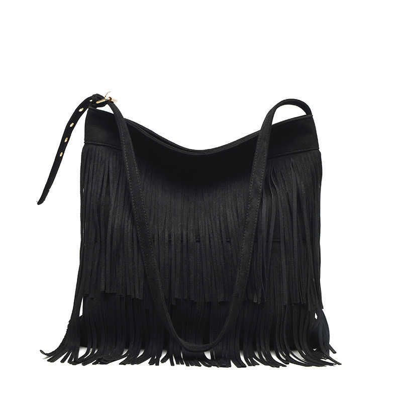 CMM Bag New Korean Fashion Tassel Shoulder Bag Instagram Large Capacity Crossbody Matte Bag for Women