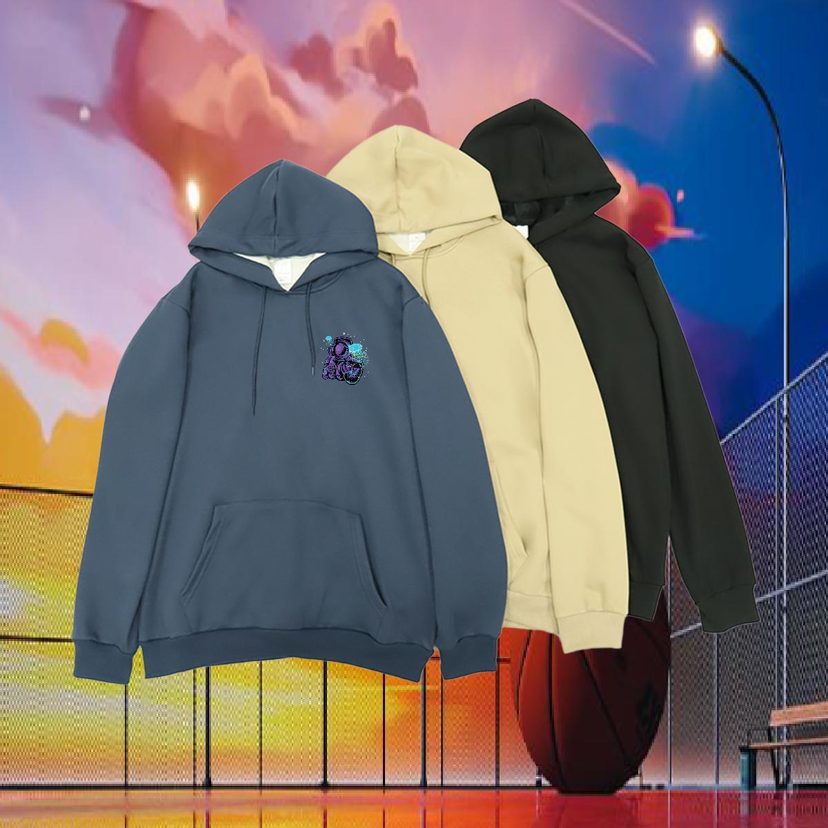 2024 DIY Woman Hoodie White Plus Size Comfortable Hoodie for Man Woman Wear Thick Plush Long Sleeve Soft Street Casual