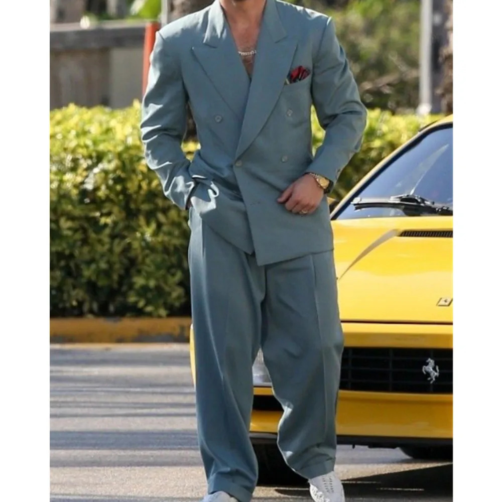 Mens formal suit wedding fashion suit dress 2-piece modern mens wear 241024